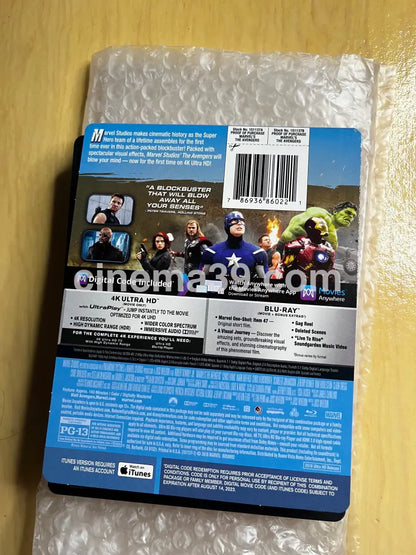 Avengers Película 4K Steelbook + Blu-ray 4k Steelbook