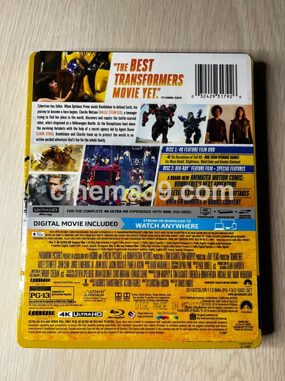 Bumblebee Película 4K Steelbook 4k Steelbook