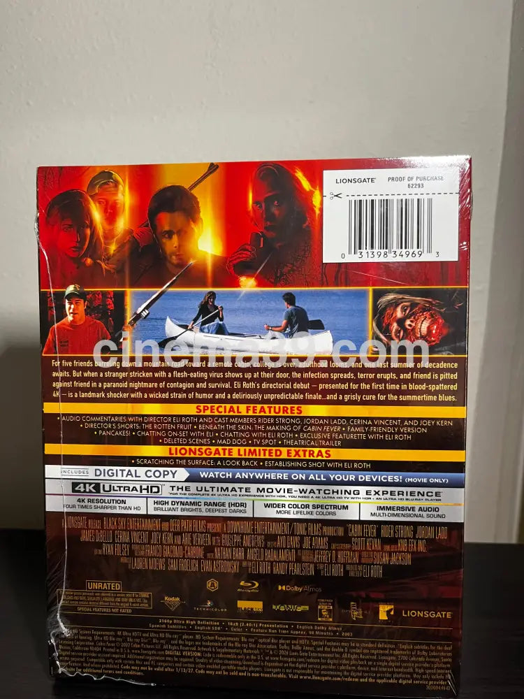 Cabin Fever 4K Steelbook + Blu-ray + Código Digital 4k Steelbook