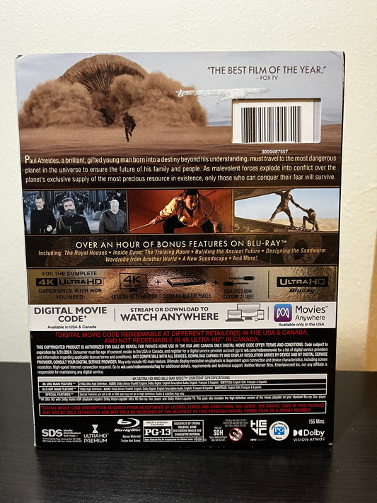 [Usado] Dune Part I Película 4K + Blu-ray