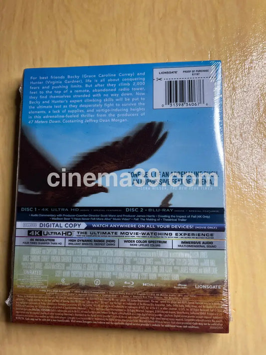 Fall Película 4K Steelbook + Blu-ray + Digital Lionsgate Limited 4k Steelbook