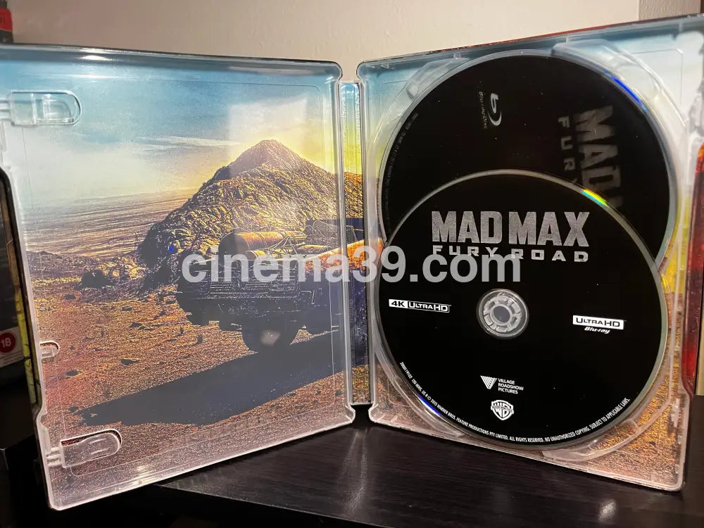 Madmax Fury Road 4K Steelbook + Blu-ray 4k Steelbook