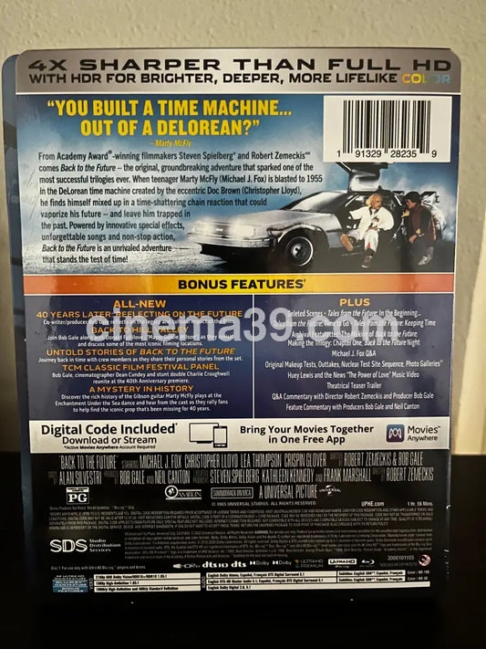 [Nuevo] Back To The Future I 4K Steelbook + Bluray + Código Digital 4K Limited Edition