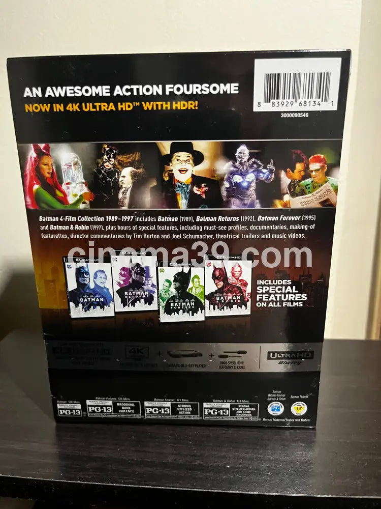 [Nuevo] Batman 4 Film Collection Películas 4K + Bluray 4K