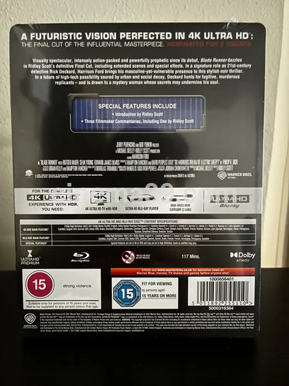 [Nuevo[ Blade Runner UK Limited Edition Steelbook 4K + Bluray 4K