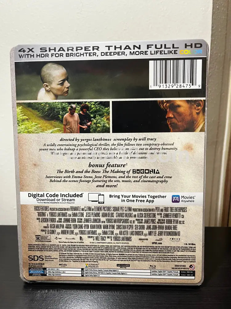 [Nuevo] Bugonia Película 4K Steelbook + Blu-ray + Código Digital 4k Steelbook