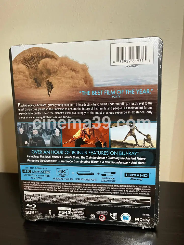[Nuevo] Dune Part 1 Steelbook 4K Edición Glow In The Dark + Blu-ray 4k Steelbook