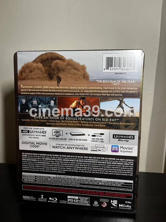 [Nuevo] Dune Part 1 Steelbook 4K Edición Limitada + Blu-ray + Código Digital 4k Steelbook