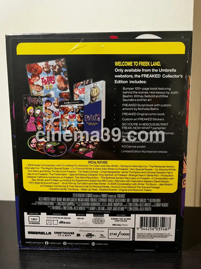 [Nuevo] Freaked (1993) Película 4K + 2 Blu-ray Edición de Colección 4K Collector Edition