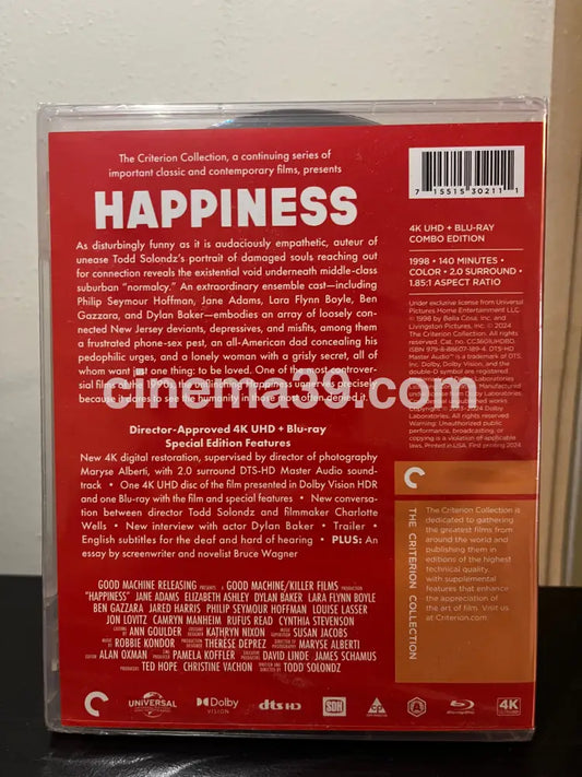 [Nuevo] Happiness (1998) Película 4K + Blu-ray 4K