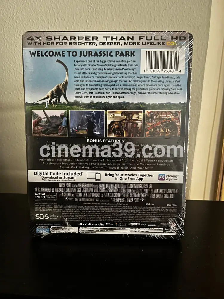 [Nuevo] Jurassic Park (1993) 4K Steelbook + Bluray + Código Digital 4K