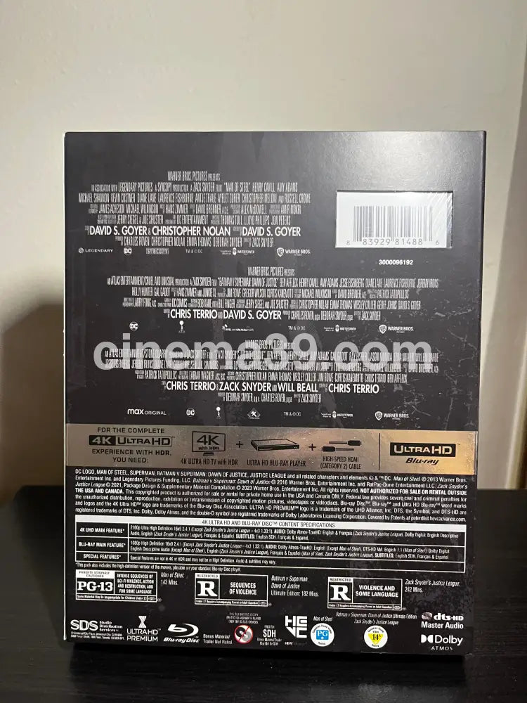 [Nuevo] Justice League Trilogía 4K Ultra HD + Blu-ray 4k Trilogía