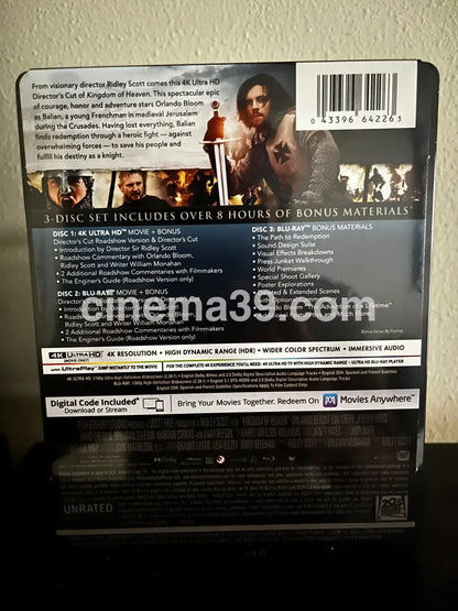 [Nuevo] Kingdom of Heaven + Bluray + Código Digital 4k Steelbook
