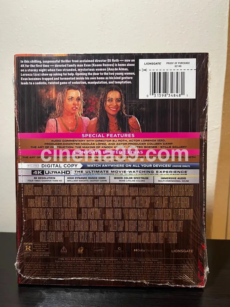 [Nuevo] Knock Knock Película 4K Edicion Digipack 4K
