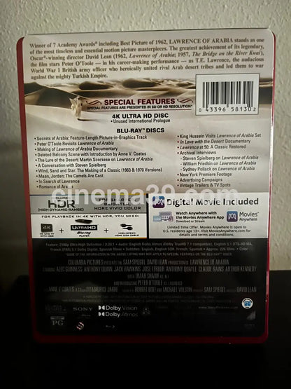 [Nuevo] Lawrence of Arabia 4K +Bluray + Código Digital 4k Steelbook