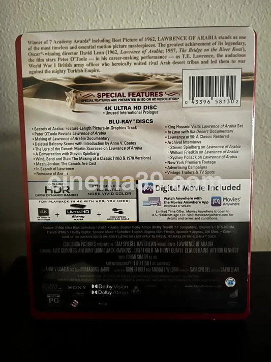 [Nuevo] Lawrence of Arabia 4K +Bluray + Código Digital 4k Steelbook