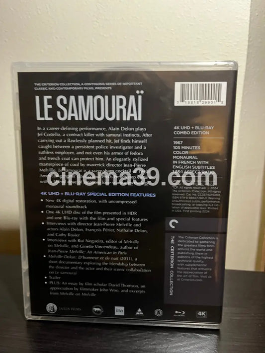 [Nuevo] Le Samurai 4K Película Criterion + Blu-ray 4K