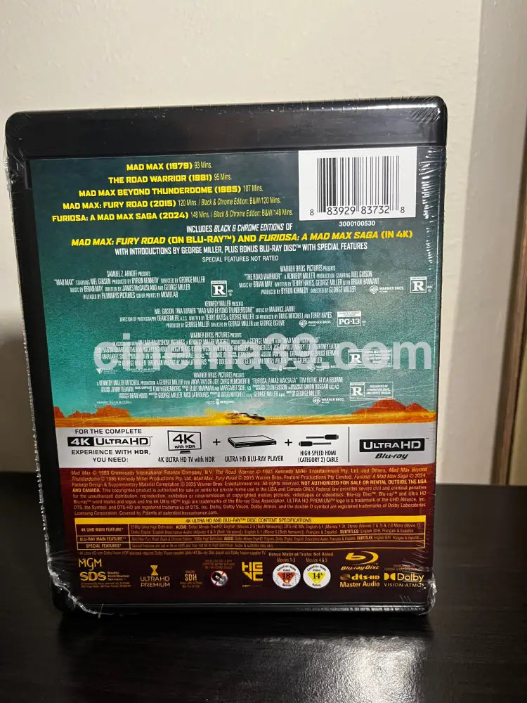 [Nuevo] Mad Max: Colección de 5 películas 4K + Código Digital 4K Colección