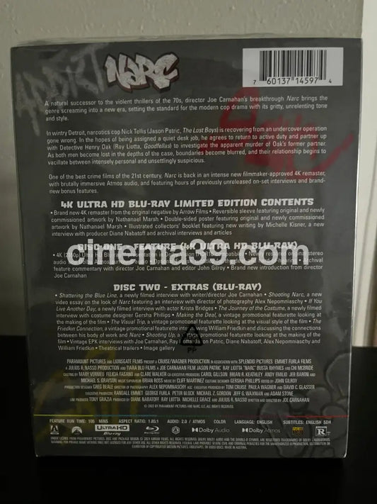 [Nuevo] Narc Película 4K Arrow Limited Edition 4K Limited Edition