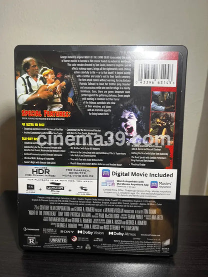 [Nuevo] Night Of The Living Dead 4k Steelbook + Blu-ray + Digital 4k Steelbook