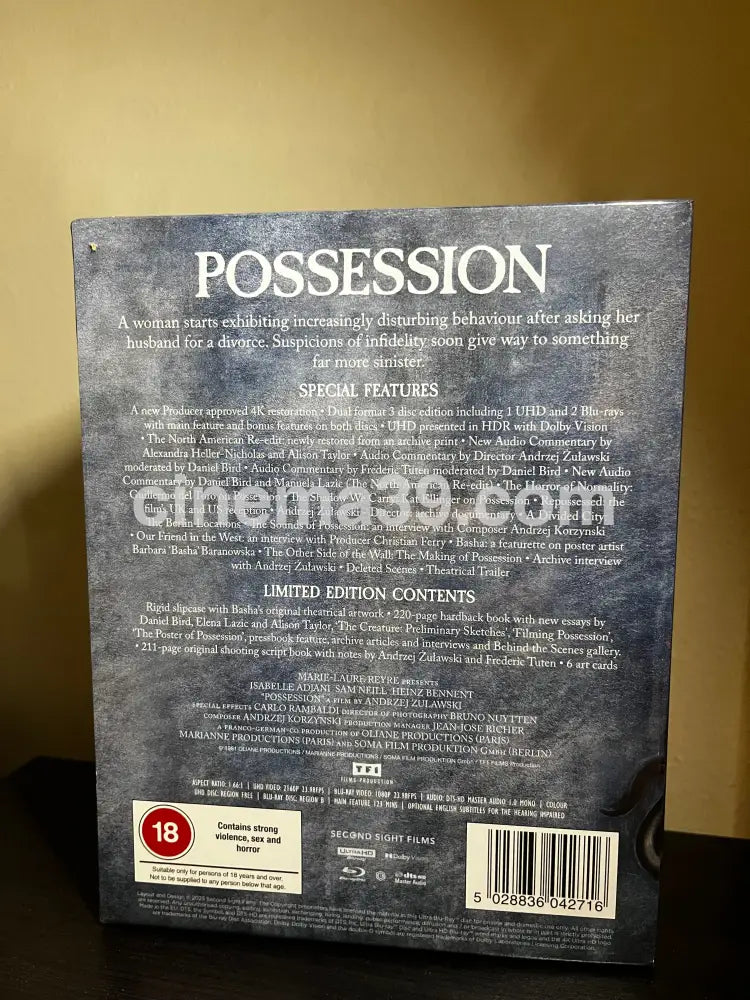 [Nuevo] Possession Película 4K Edición Limitada 4K Limited Edition