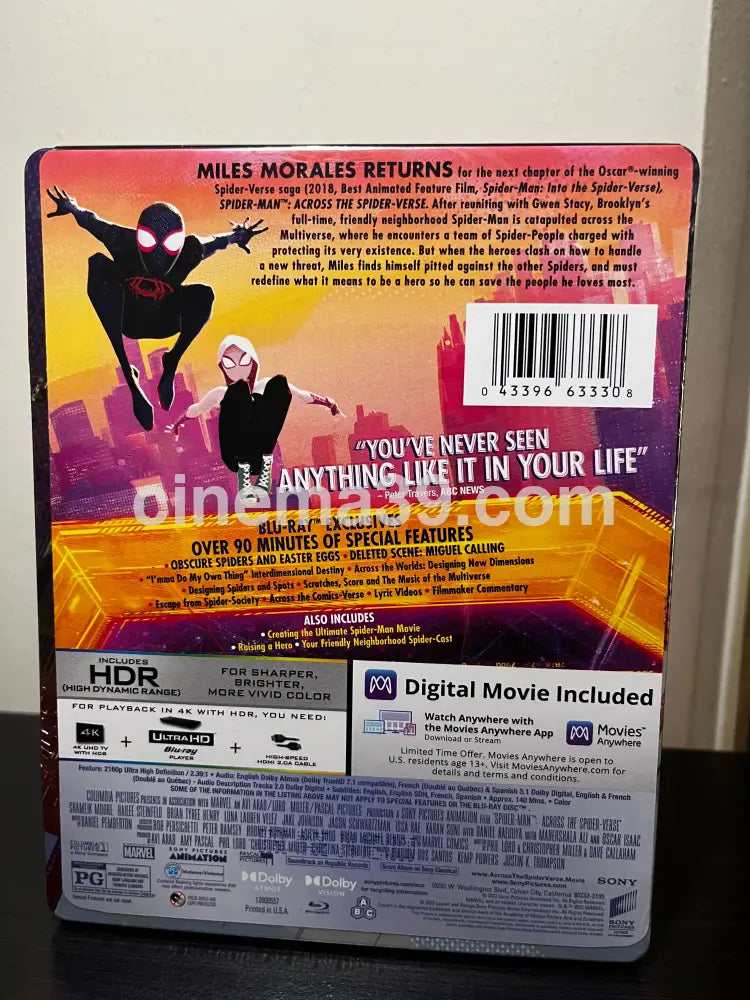 [Nuevo] Spiderman Across The Spiderverse 4K Steelbook + Blu-ray 4k Steelbook