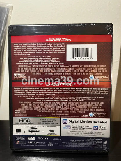 [Nuevo] Spiderman Set 2 Películas 4K 4K