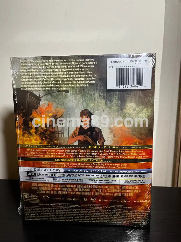 [Nuevo] The Crazies 15.º aniversario 4K SteelBook 4k Steelbook