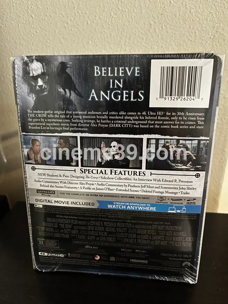 [Nuevo]The Crow (El Cuervo) 4K Steelbok + Código Digital 4K Limited Edition