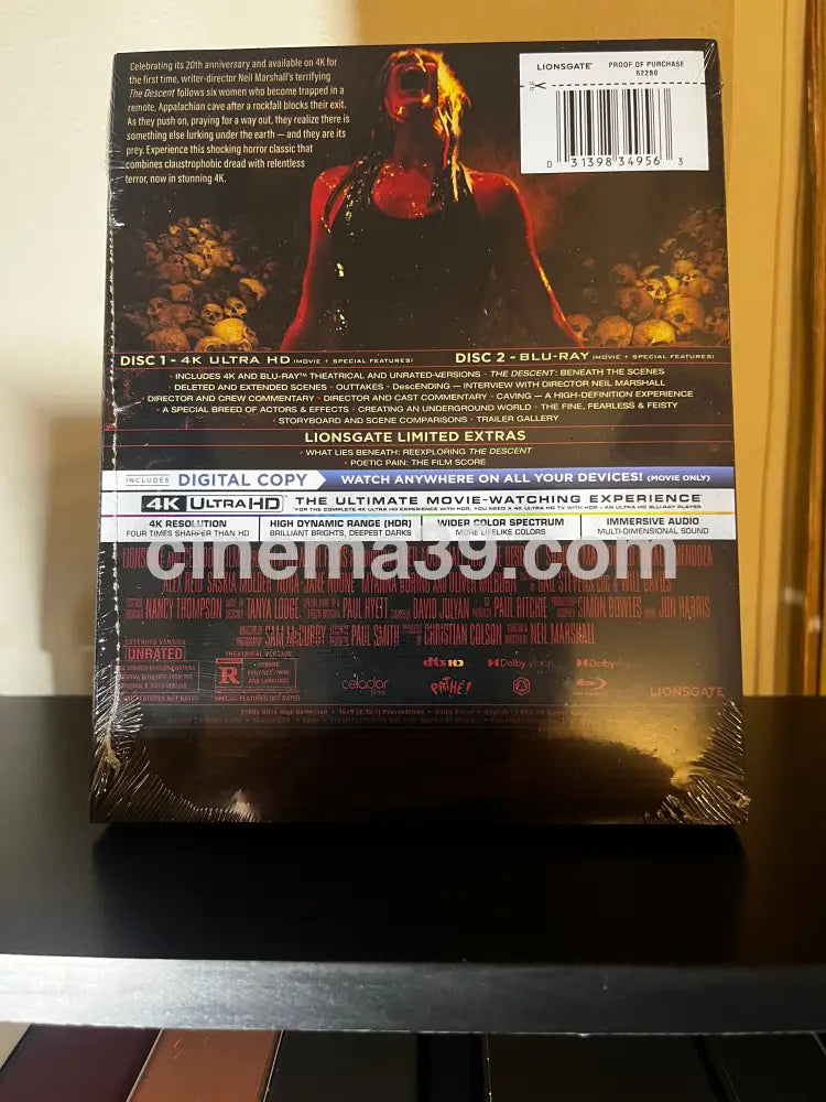 [Nuevo] The Descent 4K Steelbook Lionsgate Limited + Blu-ray + Código Digital 4K Limited Edition