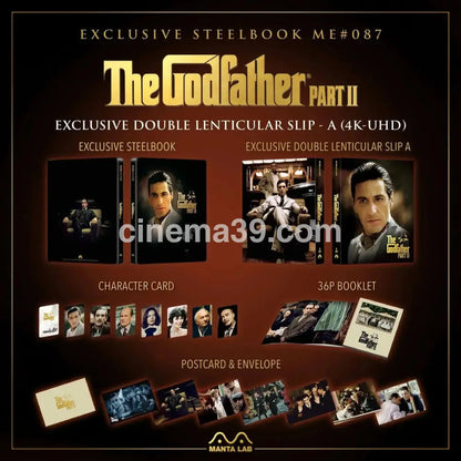 [Nuevo] The Godfather Part II Steelbook 4K + Blu-Ray Manta Lab #87 4k Premium