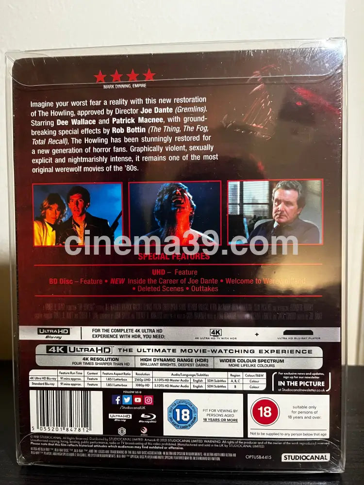 [Nuevo] The Howling 4K Steelbook de Colección + Bluray 4K Collector Edition