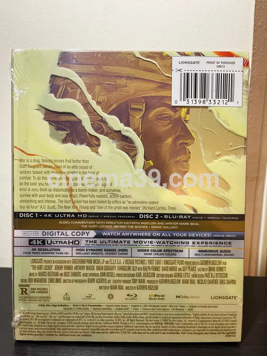 [Nuevo] The Hurt Locker 4K Steelbook Lionsgate Limited + Blu-ray 4k Steelbook
