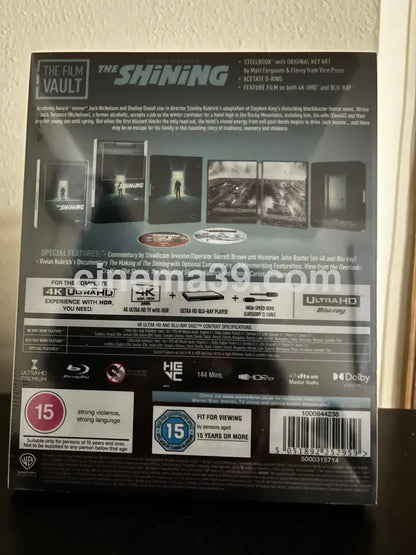 [Nuevo]The Shinning 4K Steelbook Film Vault Edition 4K Limited Edition