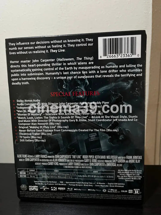 [Nuevo] They Live Película 4K Steelbook + Blu-ray 4K Collector Edition