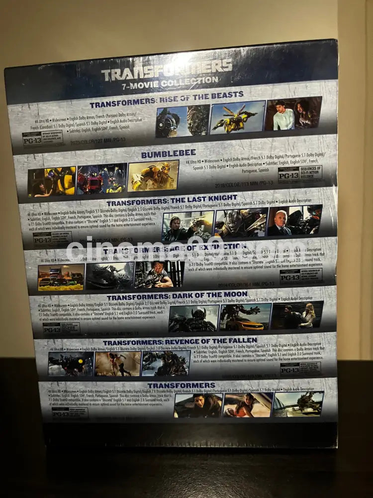 [Nuevo] TRANSFORMERS Colección 7 Películas 4K 4K