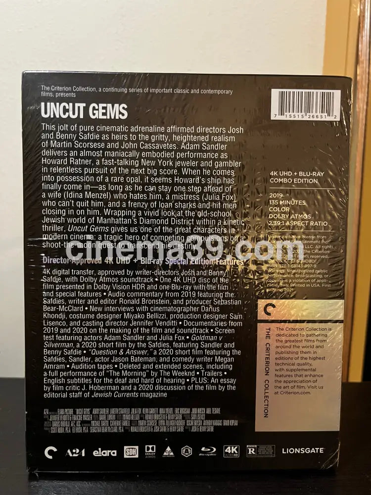 [Nuevo] Uncut Gems 4K Criterion + Blu-ray 4K Criteron