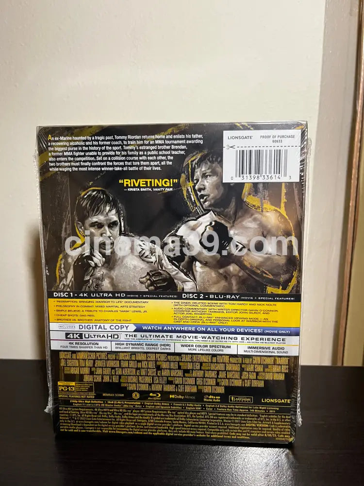 [Nuevo] Warrior Película 4K SteelBook + Blu-ray 4k Steelbook