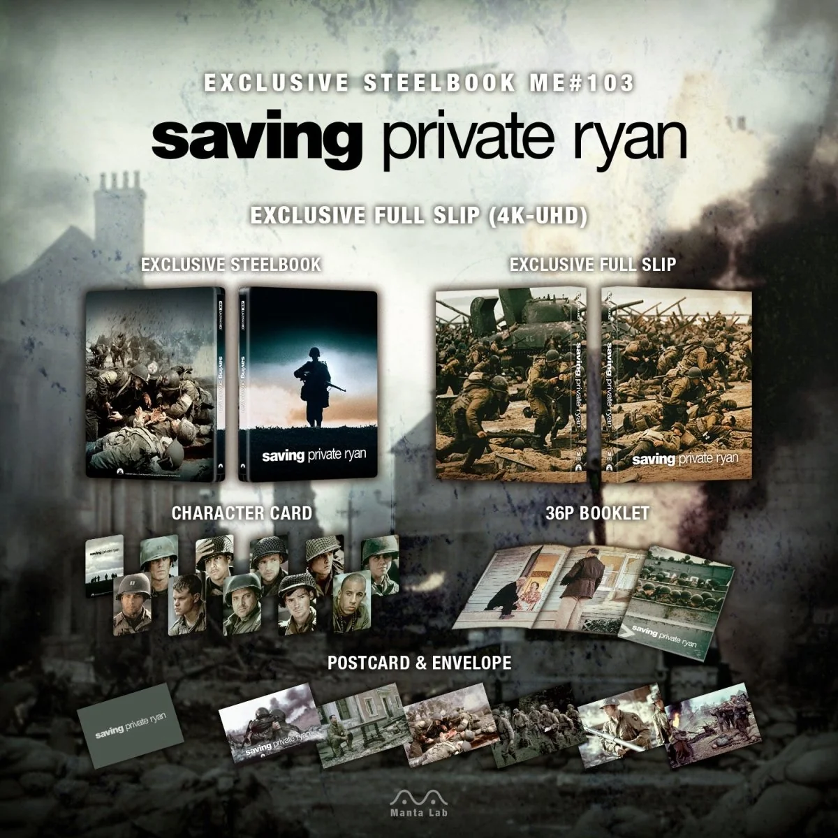 Saving Private Ryan Steelbook 4K UHD ME#103