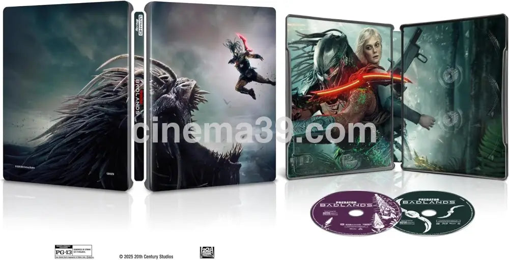 Predator: Badlands Película 4K Steelbook + Blu-ray + Digital 4k Steelbook