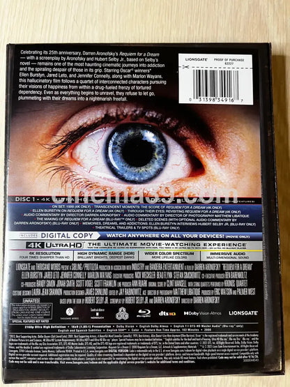 Requiem For A Dream Película 4K Lenticular + Blu-ray 4K Limited Edition