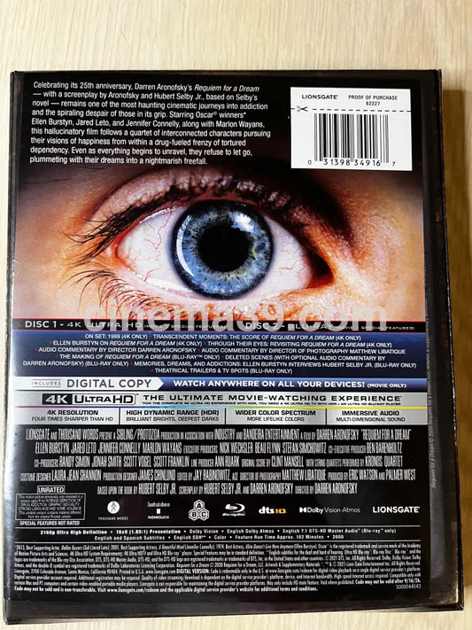 Requiem For A Dream Película 4K Lenticular + Blu-ray 4K Limited Edition