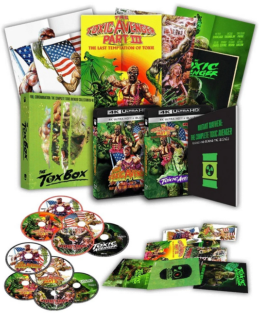 Toxic Avenger Colección Completa 4K + Blu-ray  (The Tox Box)