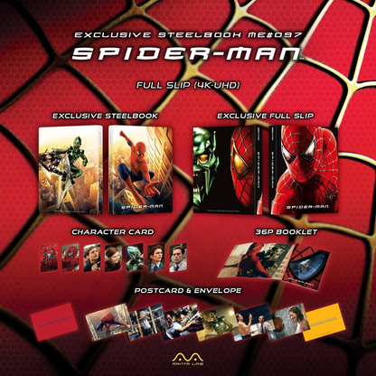Spider-Man Steelbook 4K UHD + Blu-ray Manta Lab Full Slip ME#97