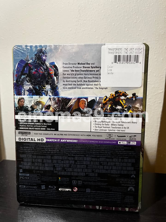 Transformers The Last Knight Steelbook 4K