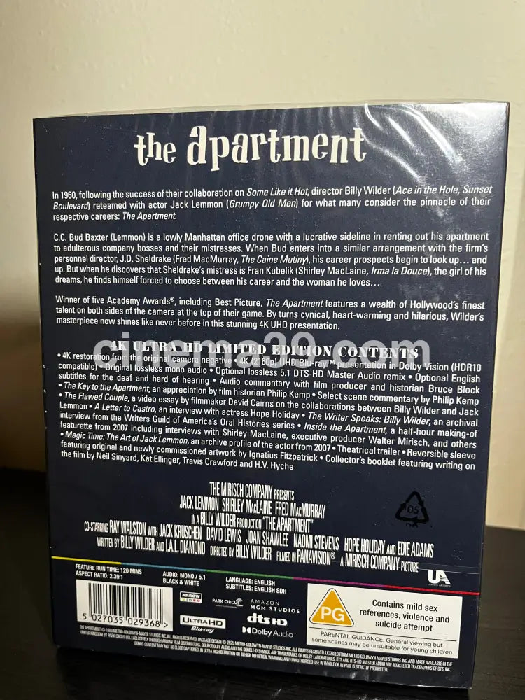 The Apartment Limited Edition 4K Limited Edition