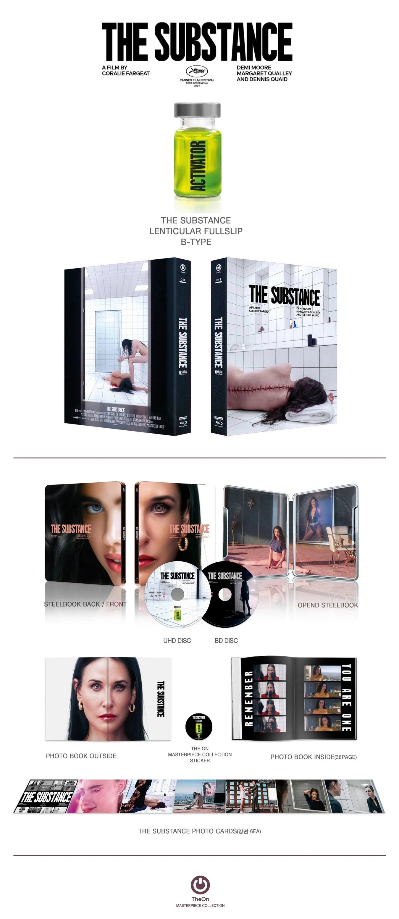 [Nuevo] The Substance Steelbook Lenticular Kimchidvd 4K + Bluray