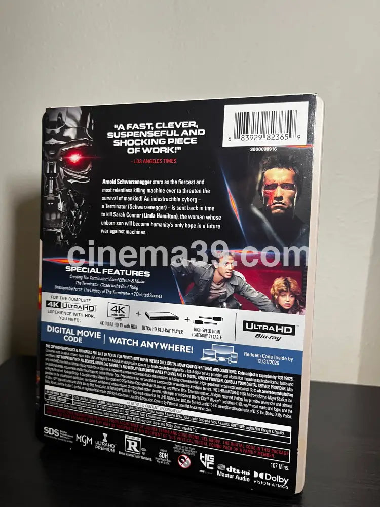 The Terminator 4K Steelbook 4k Steelbook