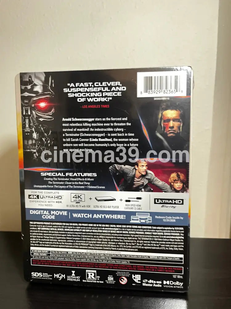 The Terminator 4K Steelbook + Código Digital 4k Steelbook