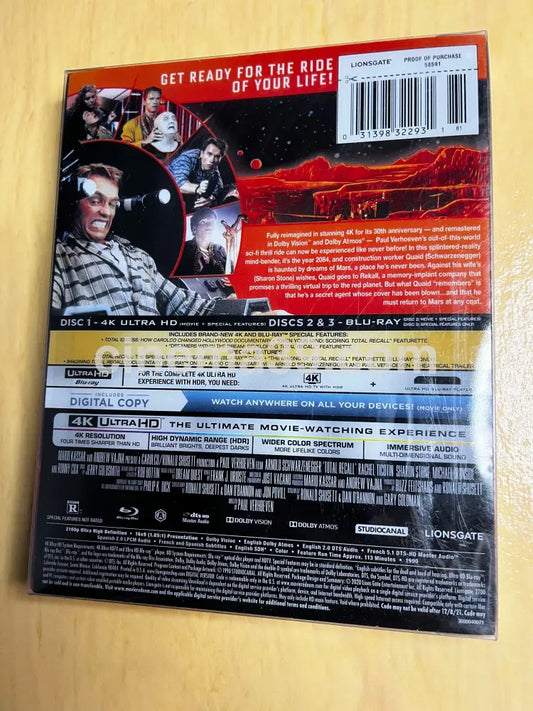 Total Recall Película 4K Steelbook + Blu-ray Edición Limitada Best Buy * Leer Nota 4k Steelbook